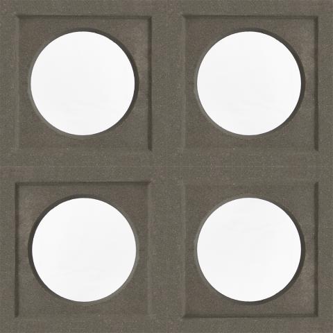 花格磚 圓球 水泥色 H196508 組合