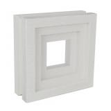 花格磚 田園方型 白色 側邊